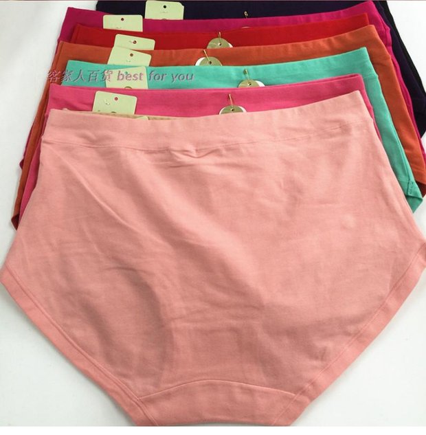 6 túi màu Yi Ting Bà cotton cao eo cực lớn cộng với phân bón để tăng sự thoải mái cho quần lót tam giác đàn hồi 170 kg quan lot tre em