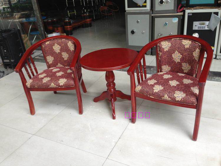 Solid Wood Guesthouse Siege chair Coffee table and chairs Hotel Chair Travel industry table and chairs Three sets of table and chairs Hotel furniture