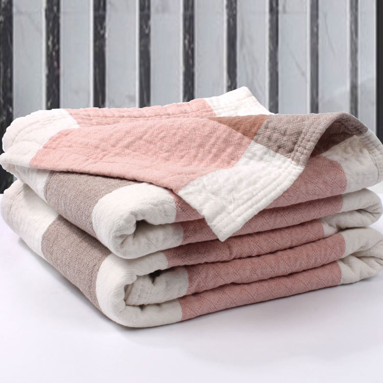 Towel Blanket, Pure Cotton, Thickened Gauze, Washed Cotton, Single/Double,  Bed Sheets, Can Be Used as a Bedspread or Cover