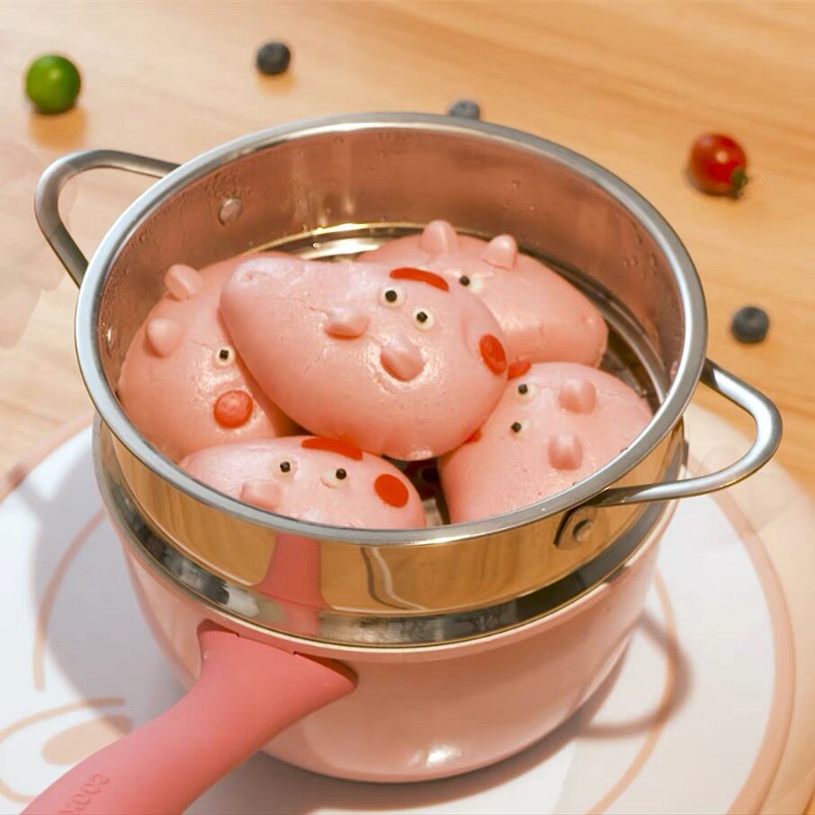 Cooking carpenters BABY SIDE FOOD PAN MILK PAN STEAM CAGE 304 STAINLESS STEEL 16cm MILK PAN SMALL STEAM CAGE STEAMED BUNS STEAMED BUNS