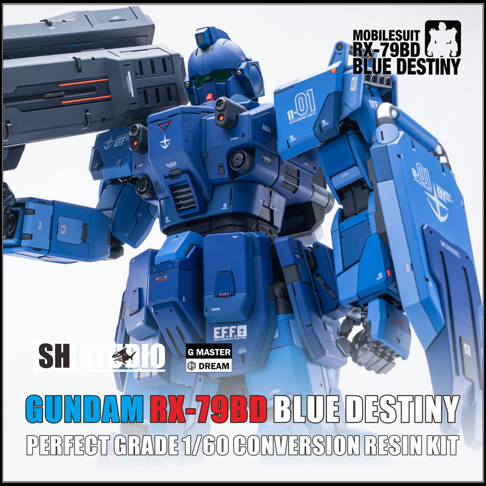 相模武士 1〜5 セット SH STUDIO 1/60 PG RX-79 BD1 陸戰藍色命運高達樹脂GK 改件