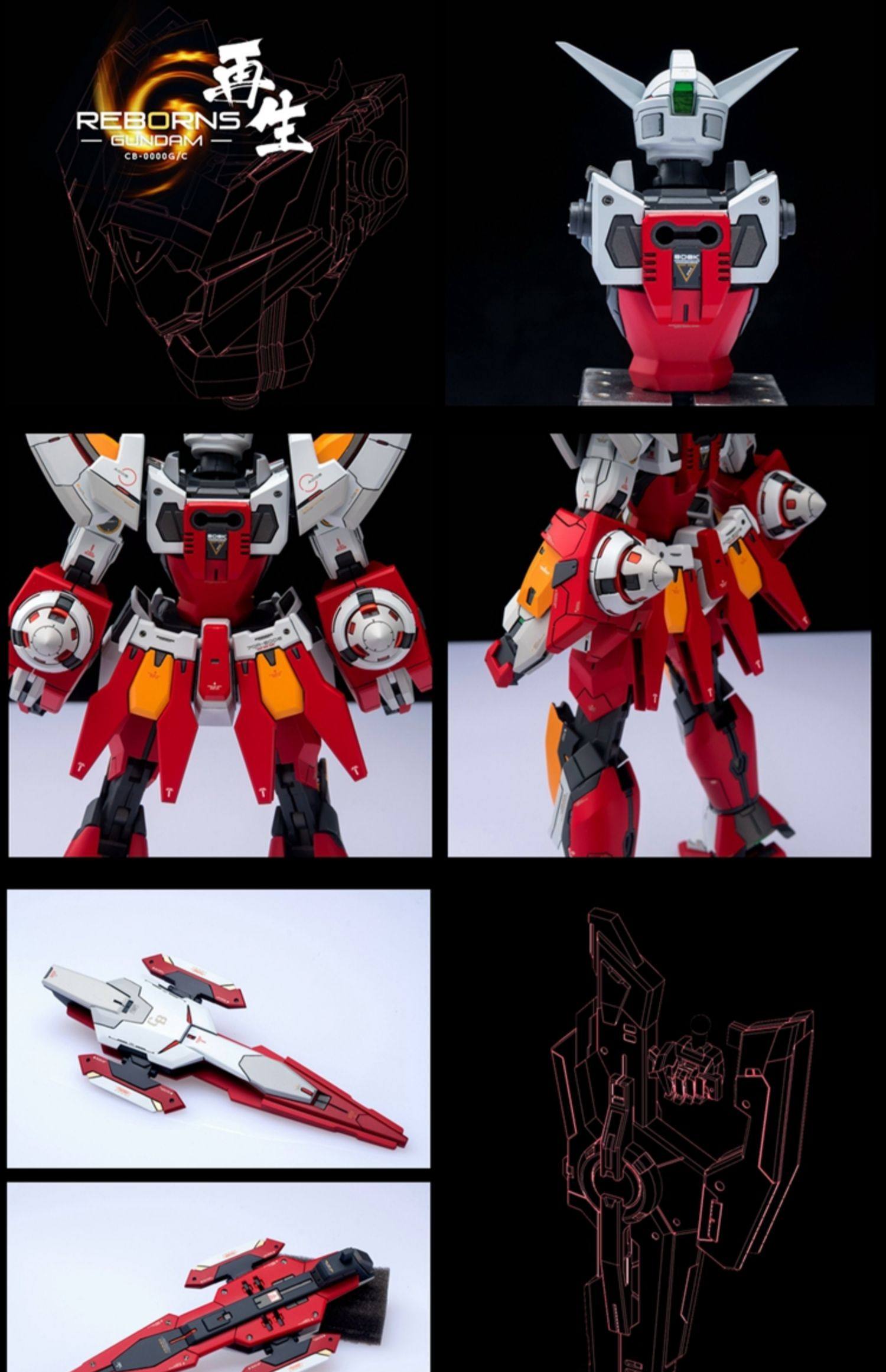 for MG 1/100 Reborns Gundam Resin Conversion Kit - MXM GMD Custom