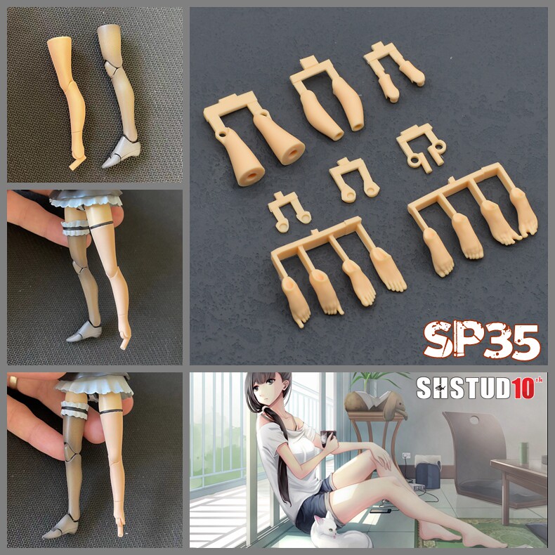 Модель supermarket SH SP35 машина mother goddess device 1/12 простое тело подошва для ног модификация GK из смолы Изображение 1
