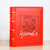 Beautiful photo album This insert family Commemorative Book 5 inch leather photo album 200 childrens baby growth Album