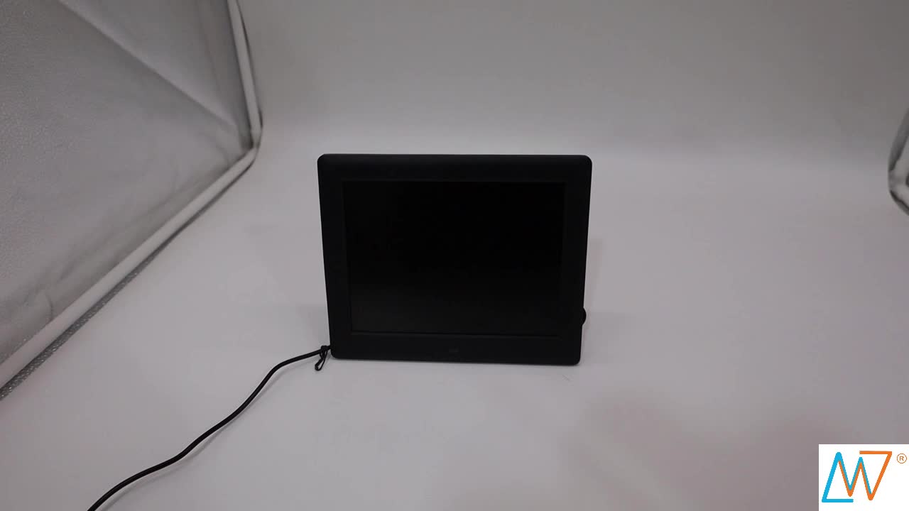 Black Bulk Square 8 Inch Gif Lcd Electronic Screen Hi Res Digital Photo