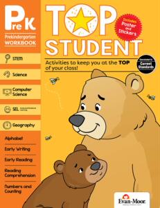 Evan-Moor Top Student Grade PreK 优等生系列 幼儿园小中班 美国加州教辅