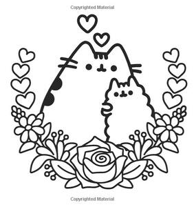 英文原版 胖吉猫填色书 喵呜,来摸 Mini Pusheen Coloring Book