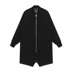 GXG男装 2020春季热卖韩版男士黑色中长款棒球领风衣外套