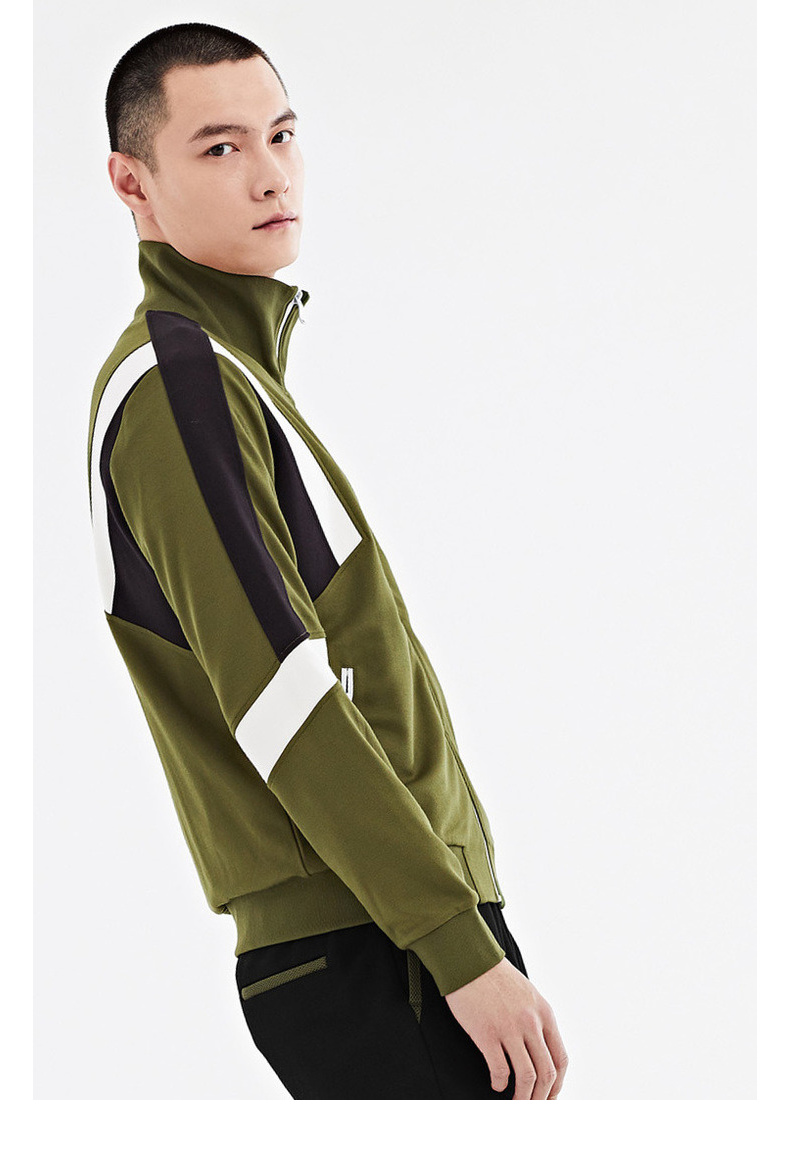 Mùa xuân của nam giới GXG bán áo len màu xanh lá cây thời trang mỏng # 171231111 hoodie trắng