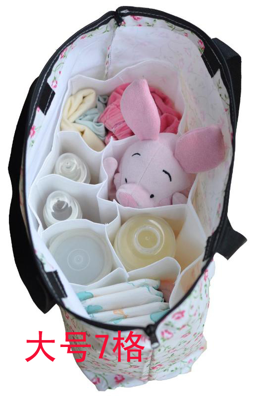 Mummy bag lót lót với lưới chia gói lớn vừa và nhỏ túi mẹ thường được sử dụng để tách túi mật