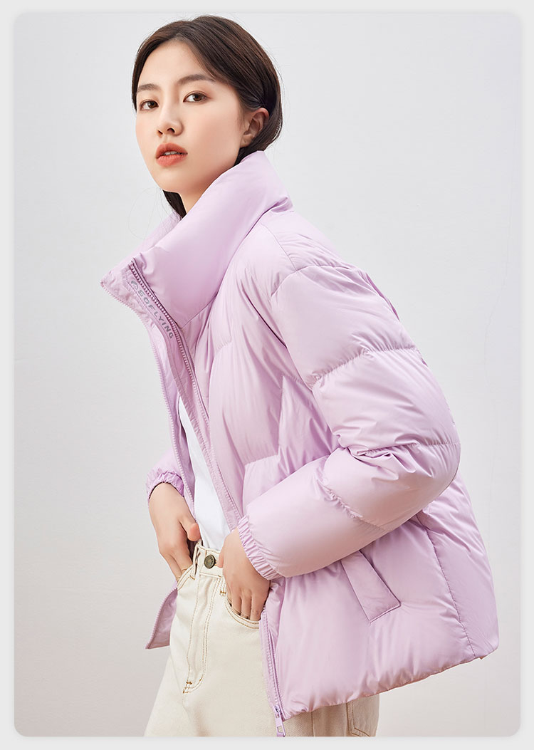 雪中飞 女士 轻暖鹅绒 短款羽绒服 图21