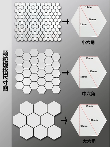 Керамическая шестиугольная мозаика