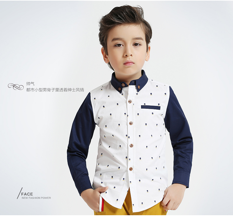 Chemise garcon KELUS à manche longue - Ref 2076313 Image 22