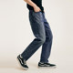 gxgjeans ຜູ້ຊາຍ 2024 Spring Frayed Distressed Pants Casual Washed Straight Denim Pants Trend