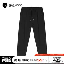 Shopping mall with the same gxgjeans mens clothing 2021 summer casual pants street style small black pants pants pants mens tide