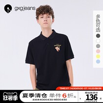 gxgjeans male spring and summer new multi-color POLO shirt men fashion brand ins embroidery bear short-sleeved T-shirt men