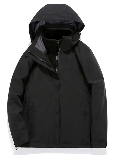 Woodpecker Ma Yaya Three-In-One Outdoor Jacket for Men and Women, Autumn and Winter, for Camping, Hiking, Windproof, Waterproof, and Thickened