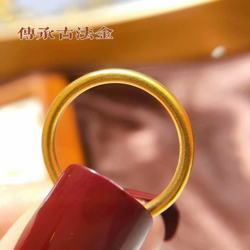 Индивидуальное золото 9999 золотой кольцо кольца Женский хвост с чистым золотом.