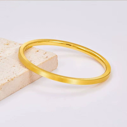 Золотой матовый золотой браслет для друга, делается под заказ, подарок для девушки