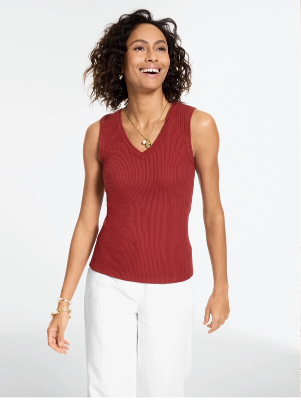 Talbots Vest Top Fixed Price June Lace Trim 58% Cotton 39% Polyester 3% Spandex Direct Shipping 346.6 Talbots Vest Top Fixed Price June Lace Trim 58% Cotton 39% Polyester 3% Spandex Direct Shipping 346.6