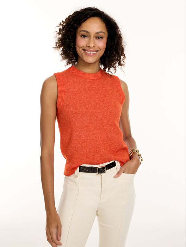 Talbots Knitwear September Round-Neck Vest 93% 5% Wool 2% Spandex Includes Direct Shipping Talbots Knitwear September Round-Neck Vest 93% 5% Wool 2% Spandex Includes Direct Shipping