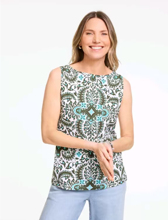 Talbots Vest Clearance Price May Green Floral Sleeveless 95% Cotton 5% Spandex Direct Shipping Talbots Vest Clearance Price May Green Floral Sleeveless 95% Cotton 5% Spandex Direct Shipping