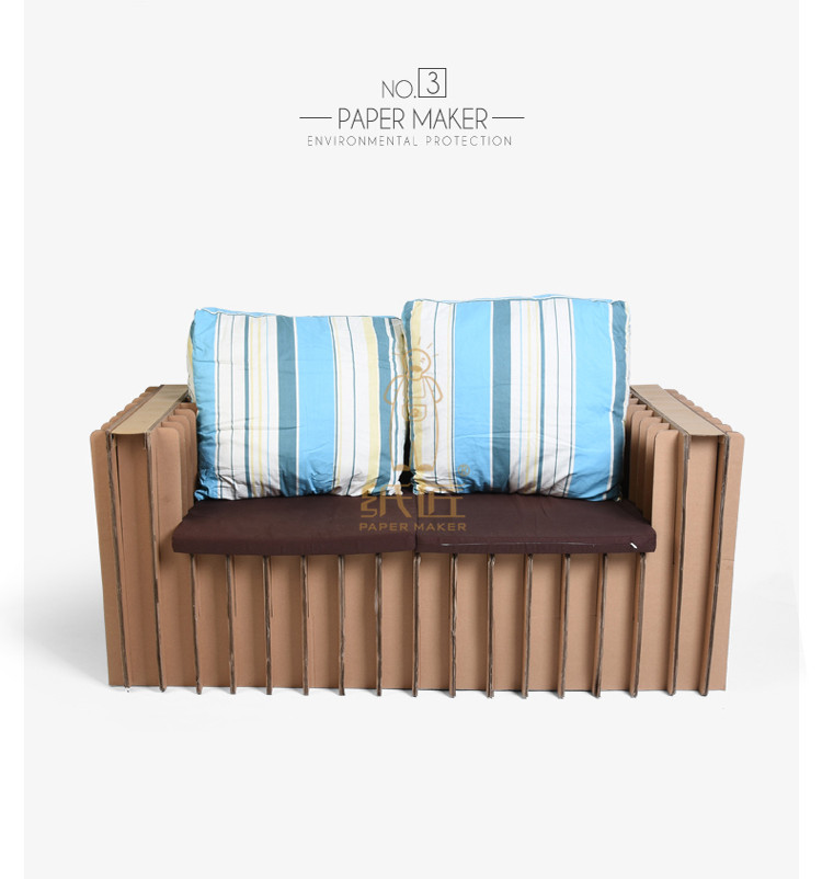 Giấy thủ công giấy sóng đồ nội thất giấy sofa văn phòng đơn giản hiện đại căn hộ nhỏ mới sofa Trung Quốc Sáng tạo - Đồ nội thất thiết kế ghế sofa gỗ