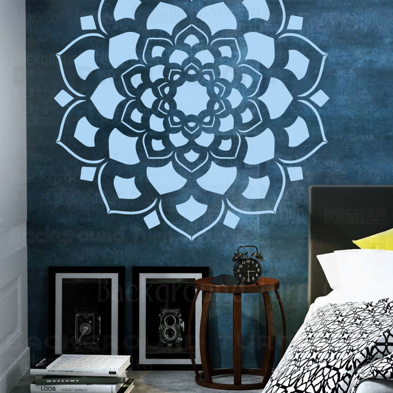 MWOOT 9 Stück Mandala Blume Schablonen Stencils Ki Produktbild-Vorschau 10