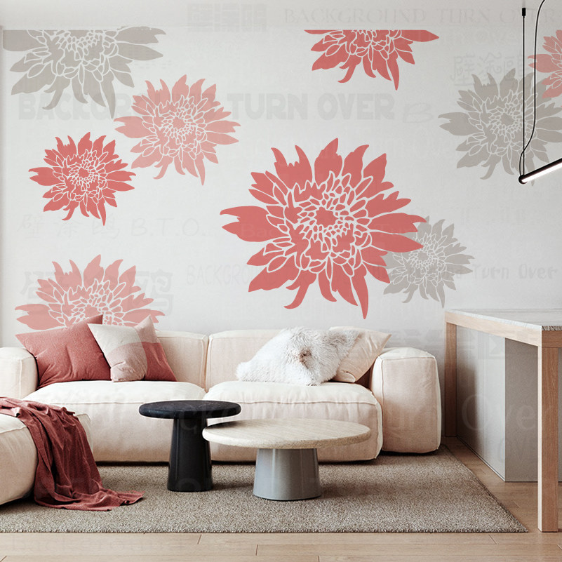 Pochoir Mural Décoratif Motif Lune 40x57 Cm | Réutilisable Pour Peinture, Mastic, Meubles, Cible - 2
