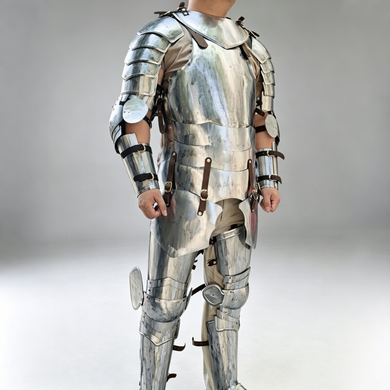 Medieval European Armor, Gothic Knight Armor, Wearable Chest and Neck Armor, European-Style Armor, Western Combat Armor