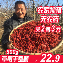 Specialty Strawberry Dried 500g Strawberry Fruit Candied Fruit Baked Snowflake Nougat Ingredients Snacks