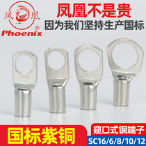 Phoenix SC16-6 8 10 12 wiring terminal copper connector copper nose red copper national Peep line nose wire ear