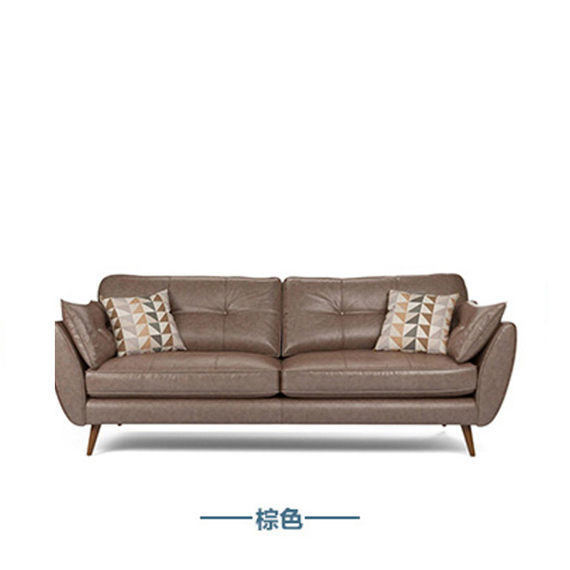European Style American Office Living Room Double Three Modern European Style American Office Living Room Double Three Modern Minimalist Leather Sofa Bed Black Nordic Small Apartment Furniture