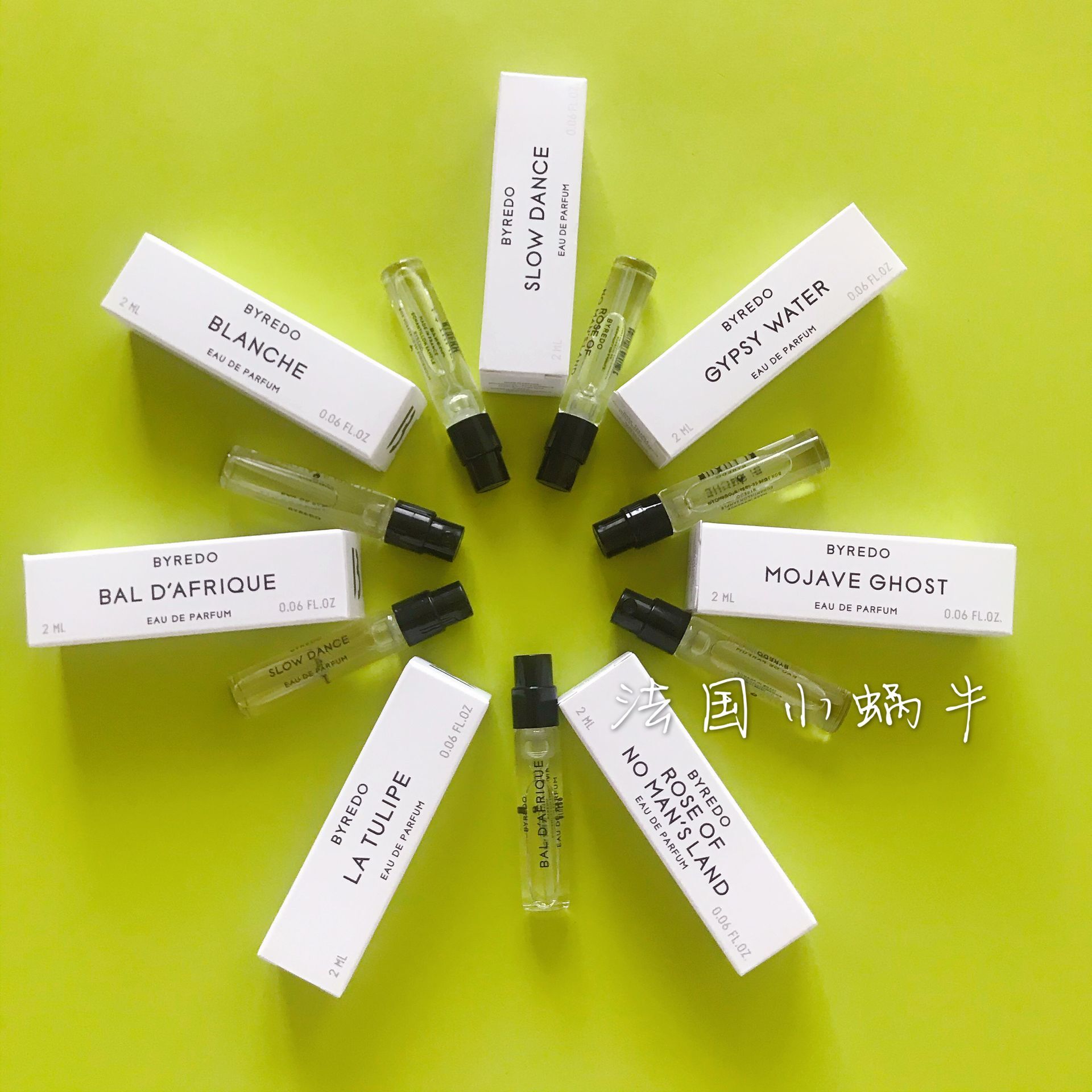 Spot 3 French counters BYREDO BYREDO original packed with nozzle EDP perfume sample 2ML