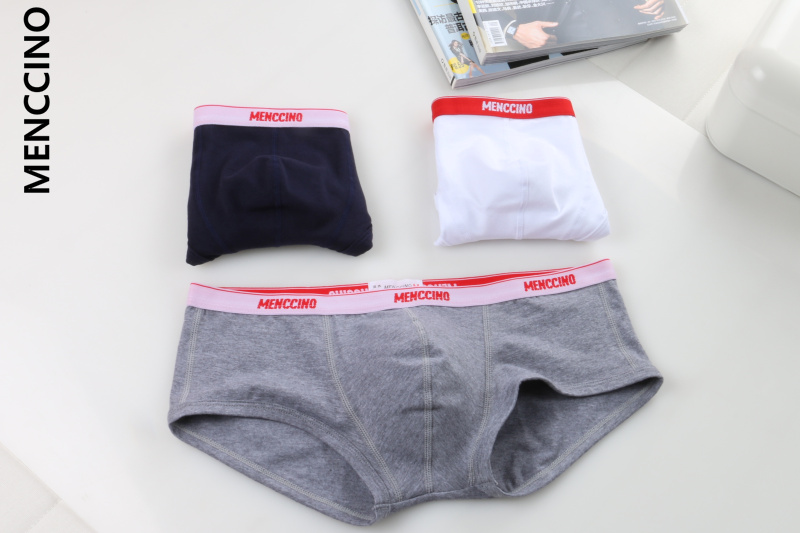 Quần lót nam thời trang nam sành điệu thời trang cotton cotton eo thấp gợi cảm boyshort U lồi bó sát rắn màu đồ lót trẻ trung quần lót nam sexy