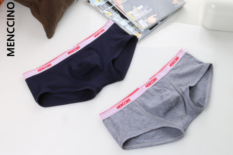 Quần lót nam thời trang nam sành điệu thời trang cotton cotton eo thấp gợi cảm boyshort U lồi bó sát rắn màu đồ lót trẻ trung quần lót nam sexy