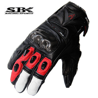 Imported SBK Gloves Motorcycle Anti-Wrest Locomotive Cycling Gloves Four Seasons Carbon Fiber Racing Men and Women Touch Screen Summer