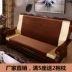 Sofa gỗ đệm với tựa lưng mùa đông gỗ gụ nội thất ghế gỗ gỗ mùa xuân và mùa thu ghế đệm bọt biển dày