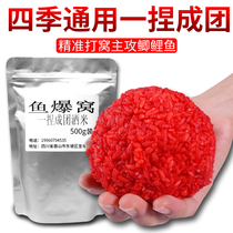 Lei Yan Fish Bursting Into Group Wine Rice Bait Beating Nest Rice Red Worm Vi He Rice Wild Fishing Carp Carp Autumn Winter Nest Stock
