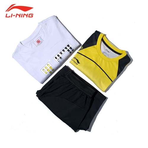 Li Ning, форма для бадминтона, памятный комплект, подарочная коробка, футболка, ограниченное издание, 3 шт