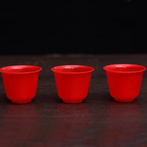 Plastic red for a glass of wine glass Buddha Buddha supplies for the cup Foegoon cup of the Buddhas cup of Buddha.