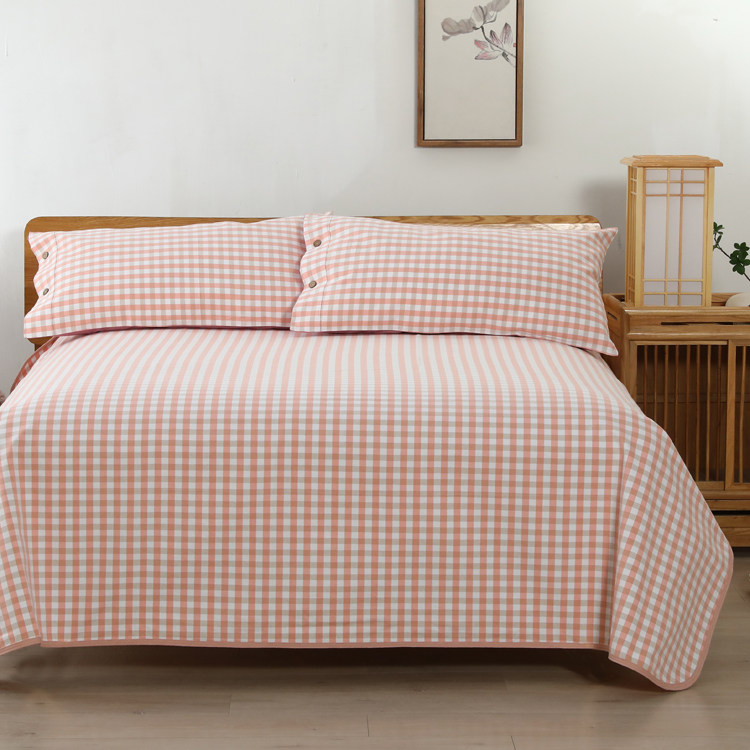 32 Yarn Pure Cotton Old Coarse Cloth Mat Cold Mat Three Sets Summer Mat Bed Linen Air Conditioning Cool Mat 4 Seasons