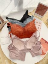 The upper body is so hymn that it is really small ~ large-breasted ultra-thin full cups without steel ring cotton inner cup poly-adjustment-type bra