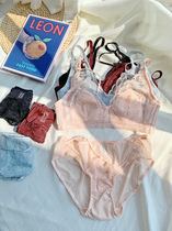 Super Fairy Super Beauty Sexy Lace Beauty Breast ~ ultra-thin Water Crystal Cup No steel ring AB Cup Poly Bra Suit