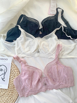 Light and cool and breathable ~ sexy glamorous ultra-thin cup soft steel ring big chest for small gathering bra