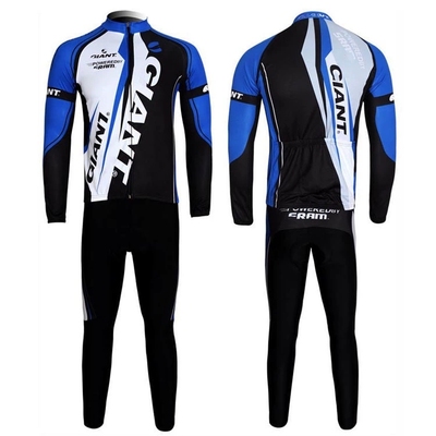 Spring and summer Jie'an large size riding suit long-sleeved suit breathable quick-drying clothing road bike mountain bike riding equipment