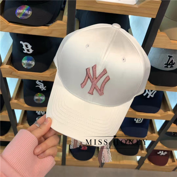 Hàn quốc MLB quầy xác thực 2018 new satin ren bow ribbon trắng mũ bóng chày cap 	mua mũ bóng chày ở đâu