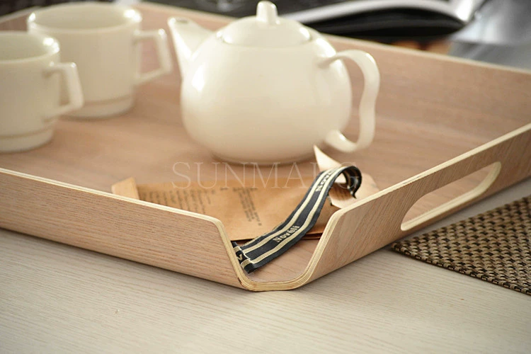 Khay bánh mì bằng gỗ, đĩa, mô hình đĩa gỗ, khay thời trang sáng tạo, khay trà, khay lưu trữ, đĩa trái cây - Tấm đồ gia dụng gỗ