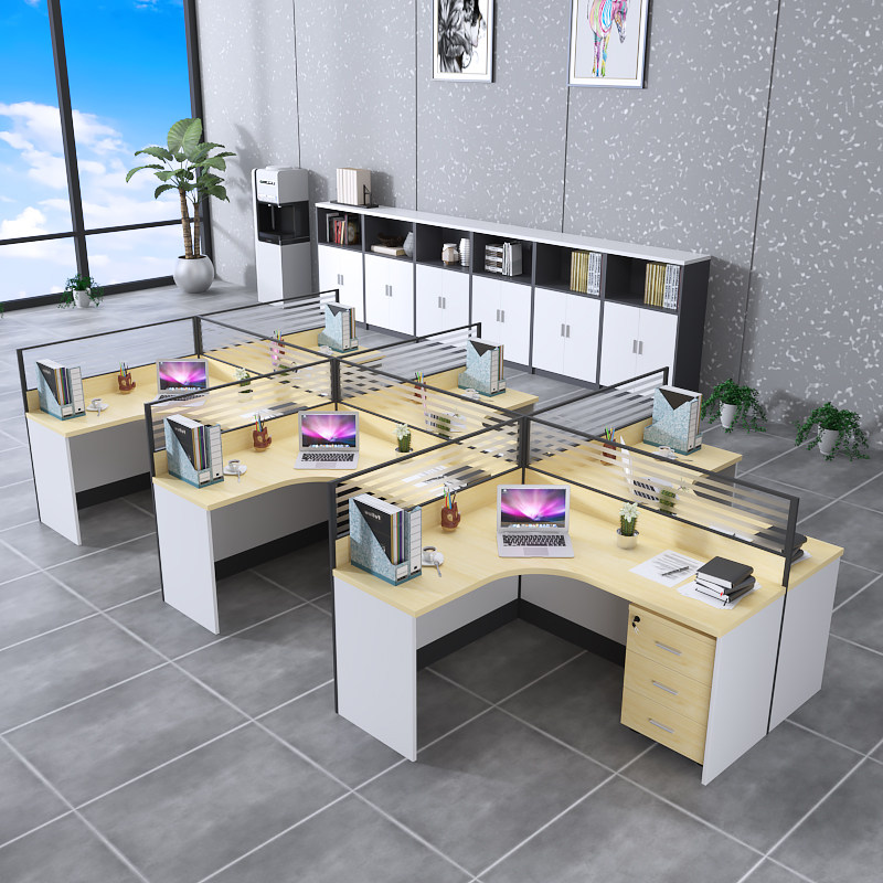 Staff Desk Brief About Modern 4 People with a combined staff position 6 Partition Office Screen Office Innate