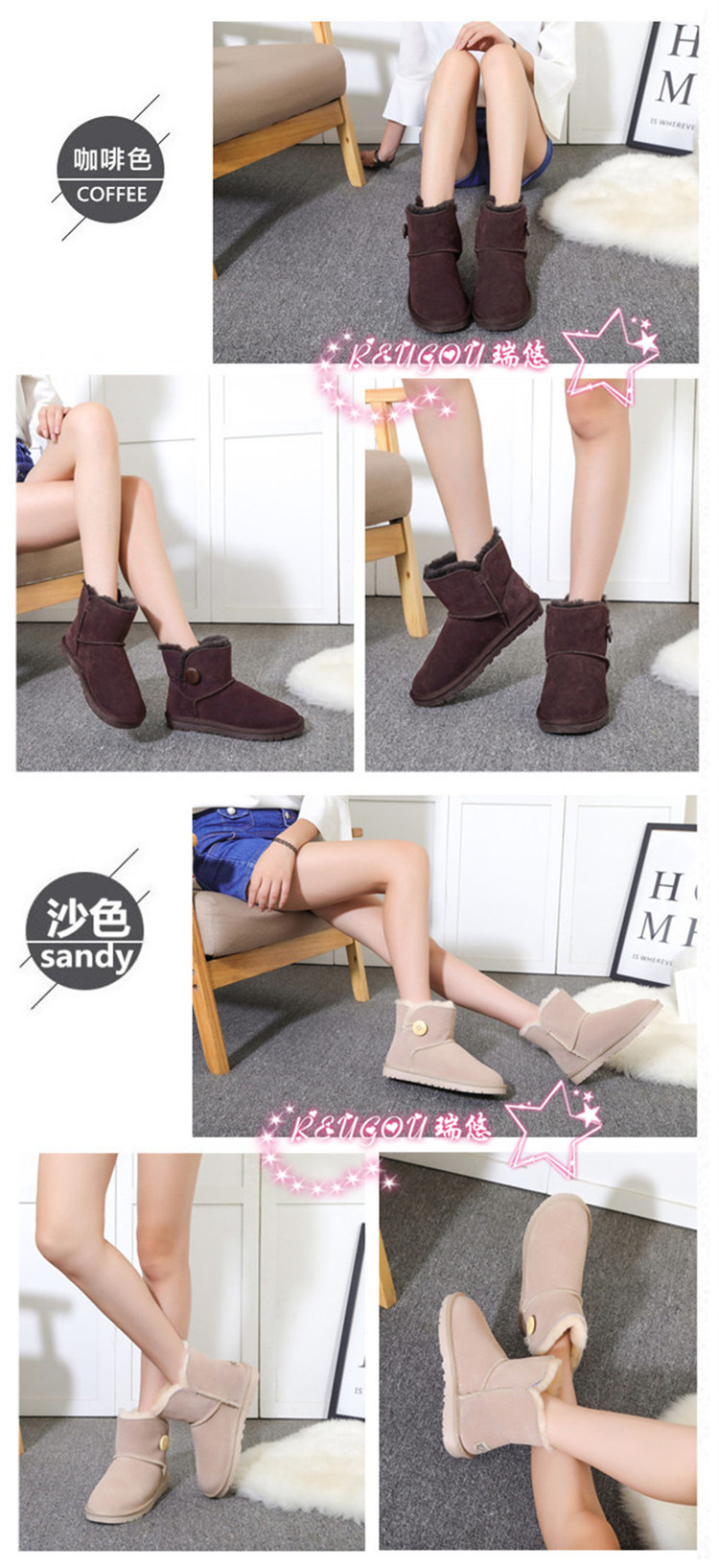Bottes mi-saison femme REUGOU - Ref 3251626 Image 12